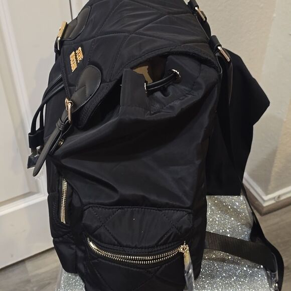 Steve Madden BSolly Quilted Backpack- Black